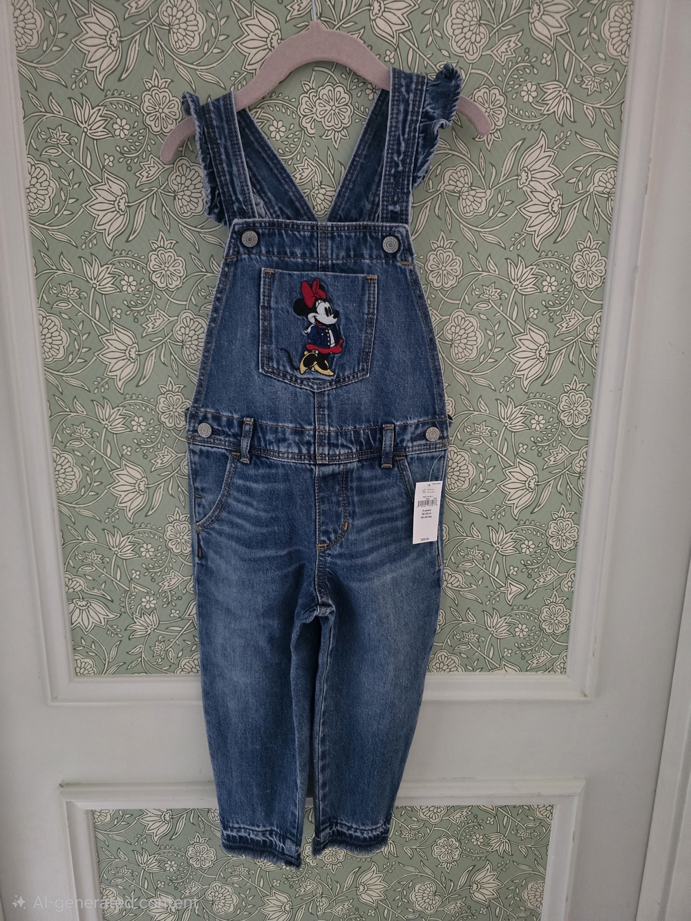 BabyGap × Disney Minnie Mouse Denim Overalls